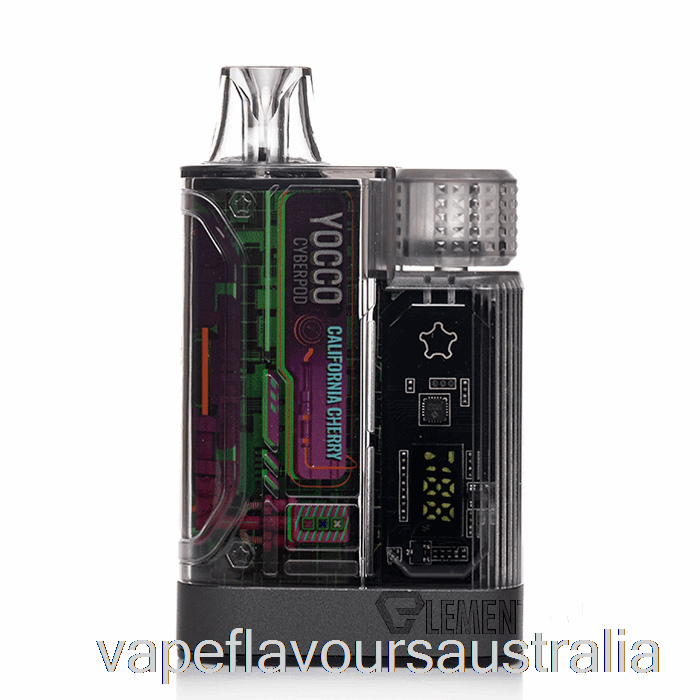 Vape Nicotine Australia YOCCO Cyberpod 12000 Disposable California Cherry